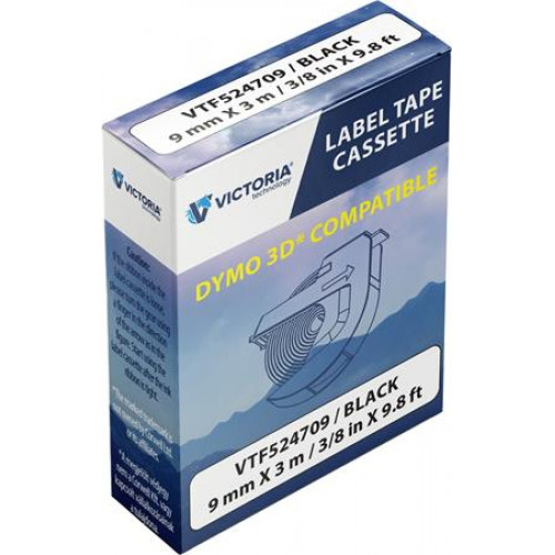 Victoria Technology Feliratozógép szalag 9mmx3m fekete