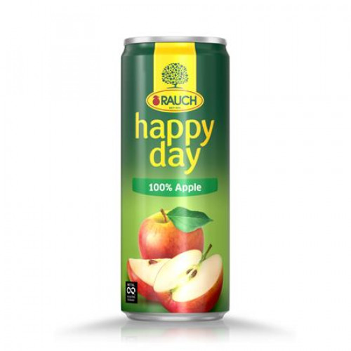 Rauch Gyümölcslé 100 0,33l dobozos Happy day Apple DRS