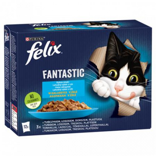 Felix Macskaeledel 12x85g Fantastic halas válogatás