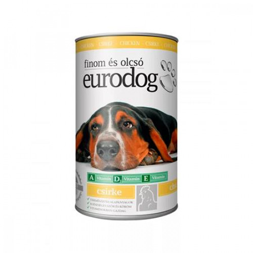 Eurodog Kutyaeledel konzerv 1240g csirkés