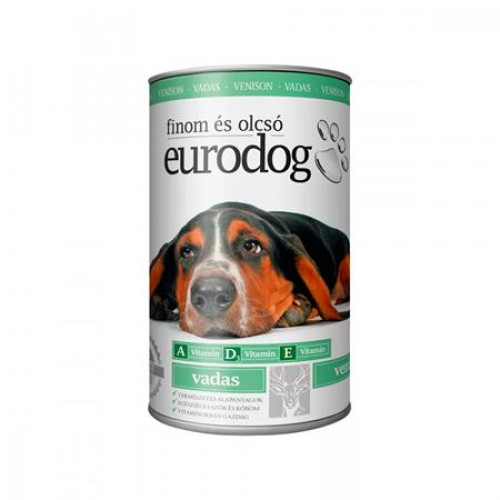 Eurodog Kutyaeledel konzerv 1240g vadas