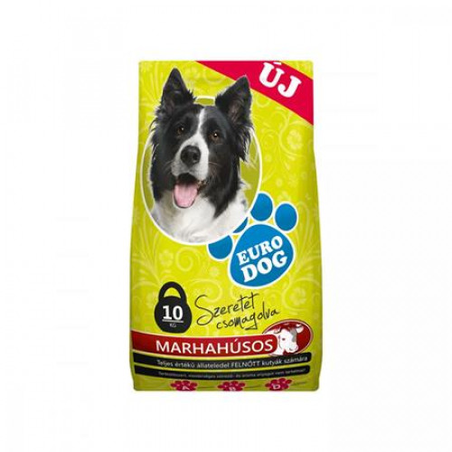 Eurodog Kutyaeledel száraztáp 10kg marha