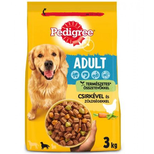 Pedigree Kutyaeledel száraztáp 3kg csirke és zöldség