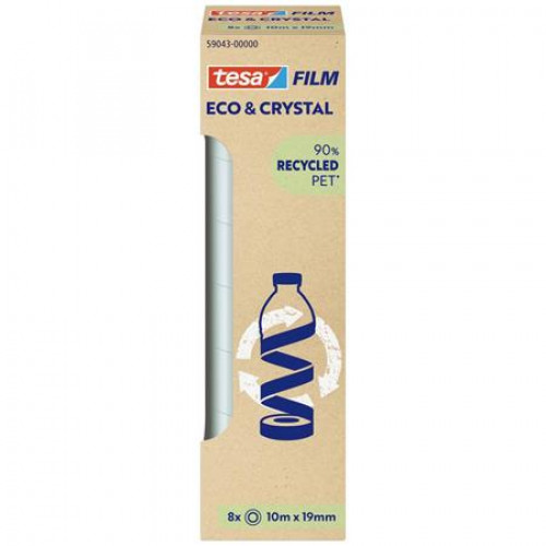 Tesa Ragasztószalag 8db 19mmx10m Eco&Crystal átlátszó