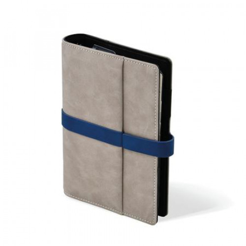 Saturnus Kalendárium gyűrűs betétlapokkal M műbőr 225 szürke-kék