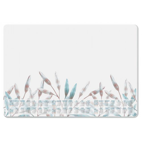 Sigel Könyökalátét 595x410mm 3 éves és heti tervezővel Frosted Leaves