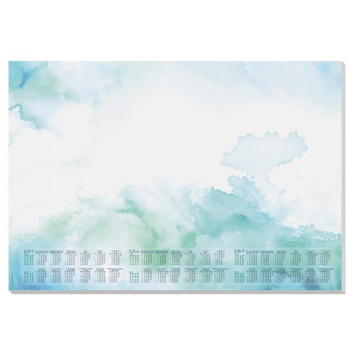 Sigel Könyökalátét 595x410mm 3 éves és heti tervezővel Watercolor Sea