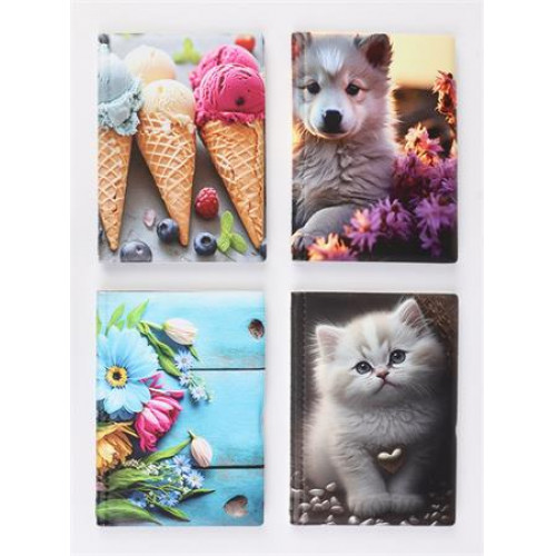 Igazolványtartó álló 10 betét lappal mintás PVC Bővített személyi lány