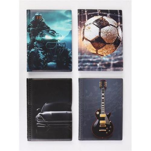 Igazolványtartó álló 10 betét lappal mintás PVC Bővített személyi fiú