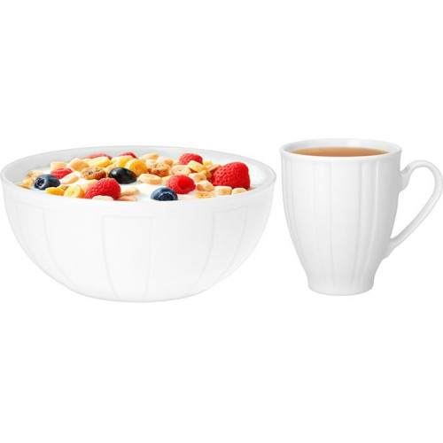 Rotberg Müzlis tálka 14cm+bögre 38cl szett fehér Oslo