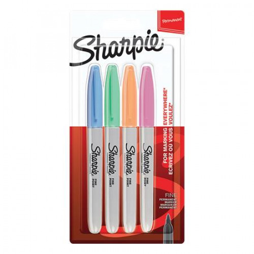 Sharpie Alkoholos marker készlet 1mm kúpos Fine Point 4 különböző pasztell szín