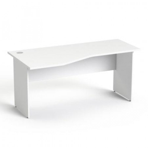 Mayah Íróasztal íves balos laplábbal 160x80cm Freedom SV-24 fehér