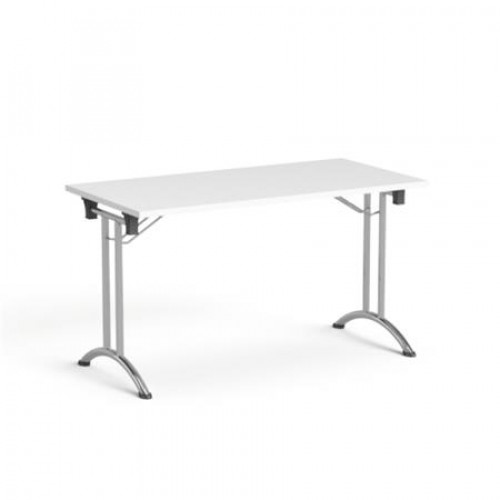 Mayah Összecsukható tárgyalóasztal behajtható fémlábakkal 130x65cm Freedom SV-93 fehér