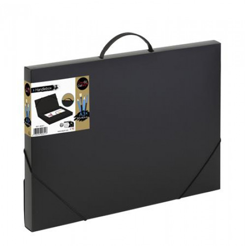 Viquel Irattartó mappa gumis 30mm A3 PP Creativ Gallery fekete