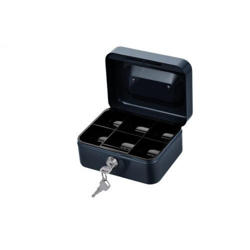Q-Connect Pénzkazetta 152x118x80mm fekete