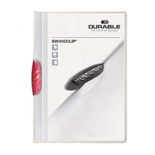 Durable Gyorsfűző klipes A4 Swingclip 30 rózsaszín