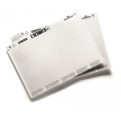 Durable Betétlap 200x37mm fehér