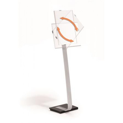 Durable Padlóállvány A3 INFO SIGN ezüst