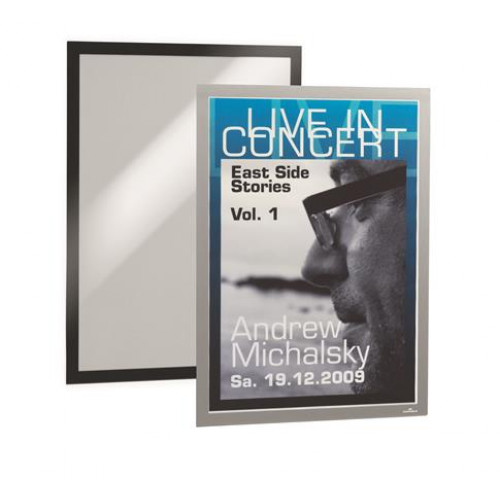 Durable Infokeret A3 öntapadó háttal mágneses előlappal DURAFRAME ezüst