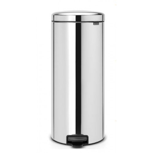 Pedálos szemetes ipari fém horganyzott 30l kivehető vödörrel