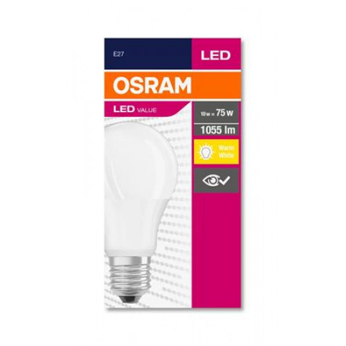 Osram LED izzó E27 gömb A60 10W 1055lm 2700K (MF) Value