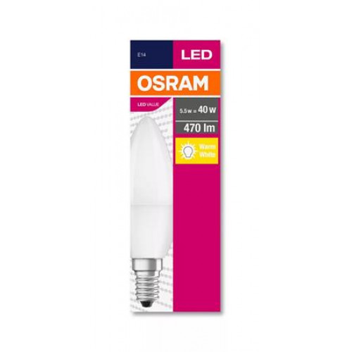 Osram LED izzó E14 gyertya B35 5,7W 470lm 2700K (MF) Value