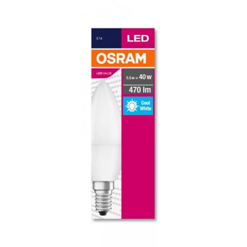 Osram LED izzó E14 gyertya B35 5,7W 470lm 4000K (HF) Value