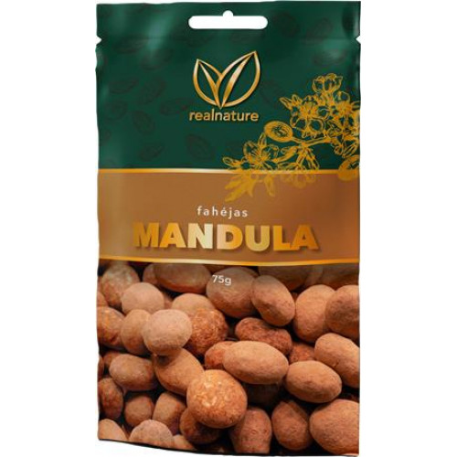 Real Nature Mandula 75g tejcsokoládés-fahéjas