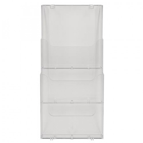 Exacompta Katalógustartó fali A4 álló 3 rekeszes Office áttetsző