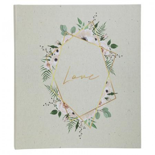 Exacompta Fotóalbum csavarozott gerincű 29x32cm 30lap CHAMPETRE fehér