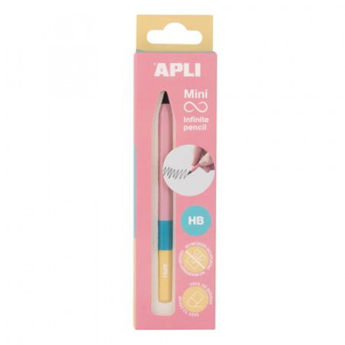 Apli Töltőceruza mini HB hatszögletű tricolor csereheggyel Infinite rózsaszín