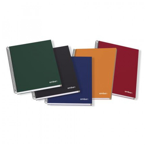 Ambar Spirálfüzet A5 vonalas 120lap keményfedeles Ideas vegyes színek