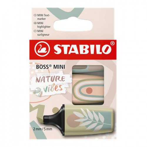 Stabilo Szövegkiemelő készlet 1-4mm Boss Mini Nature vibes 3 különböző szín