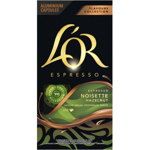 Kávékapszula 10db Nespresso kompatibilis L`OR Noisette