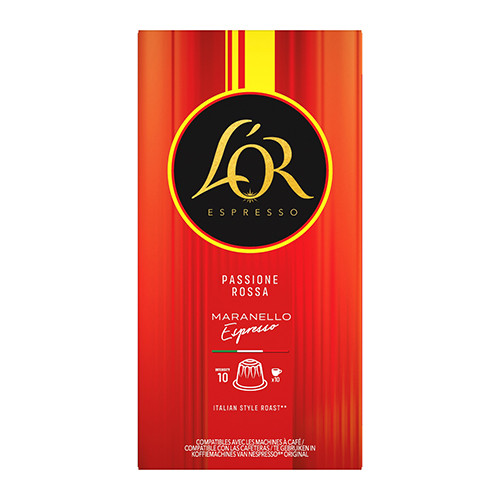 Kávékapszula 10db Nespresso kompatibilis L`OR Espresso Maranello Ferrari