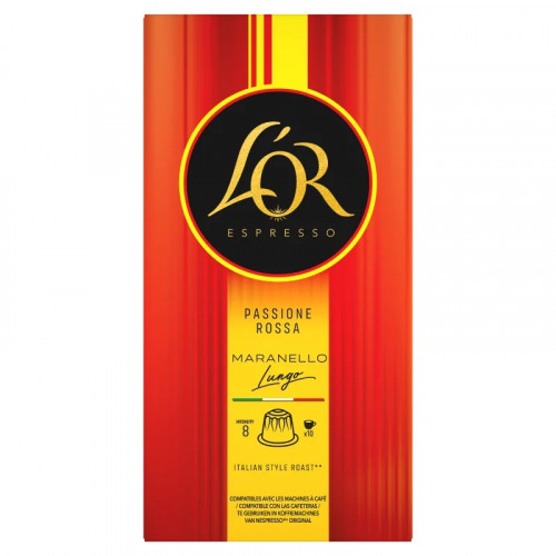 Kávékapszula 10db Nespresso kompatibilis L`OR Espresso Maranello Lungo Ferrari