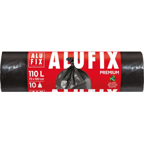 Alufix Szemeteszsák extra erős 110l 10db 70x110cm 33mikron fekete
