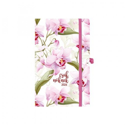 Toptimer Naptár tervező A5 heti Csak Nőknek orchidea (2026)