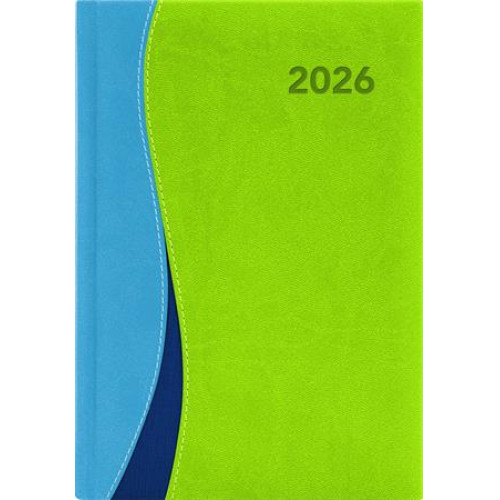 Dayliner Naptár tervező A5 heti Dubai kék-zöld (2026)