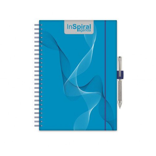 Dayliner Naptár tervező A5 heti InSpiral kék-kék (2026)