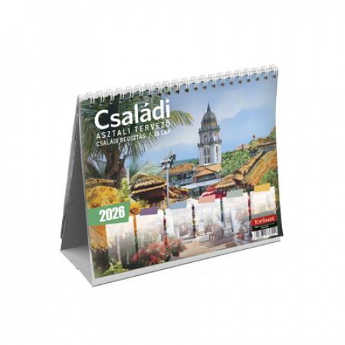Toptimer Naptár asztali álló Családi tervező (2026)