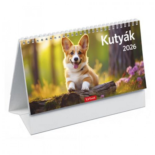 Toptimer Naptár asztali álló Kutyák (2026)