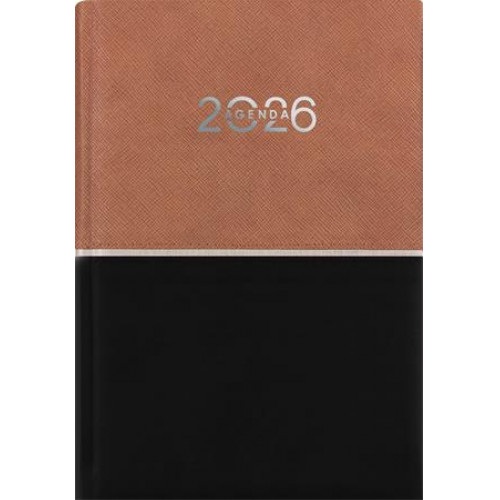 Dayliner Naptár tervező A5 napi Contrast barna-fekete (2026)