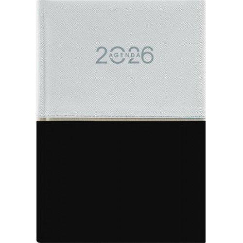 Dayliner Naptár tervező A5 napi Contrast fehér-fekete (2026)