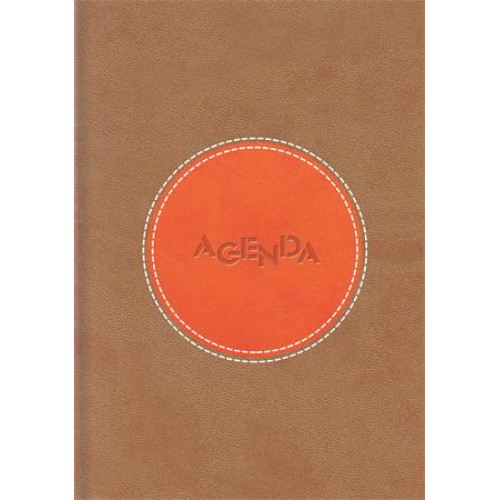 Dayliner Naptár tervező A5 napi Central barna-narancs (2026)