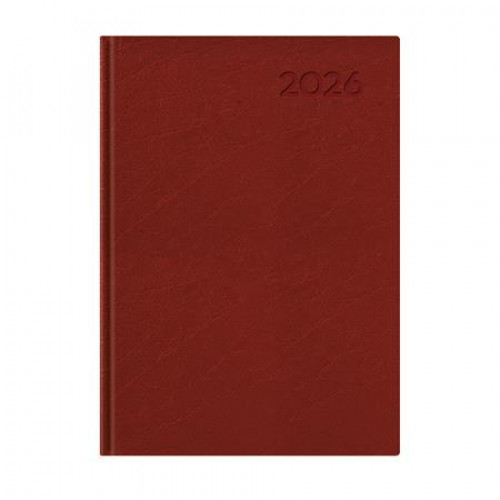 Toptimer Naptár tervező A5 napi Economic bordó (2026)