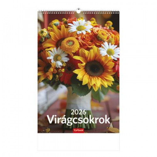 Toptimer Naptár fali Virágcsokrok (2026)