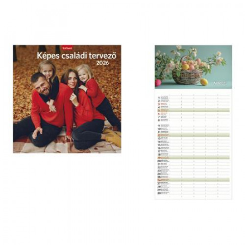 Toptimer Naptár fali Családi tervező (2026)