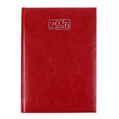 Victoria Office Naptár tervező A5 napi Chrono bordó (2026 évi)