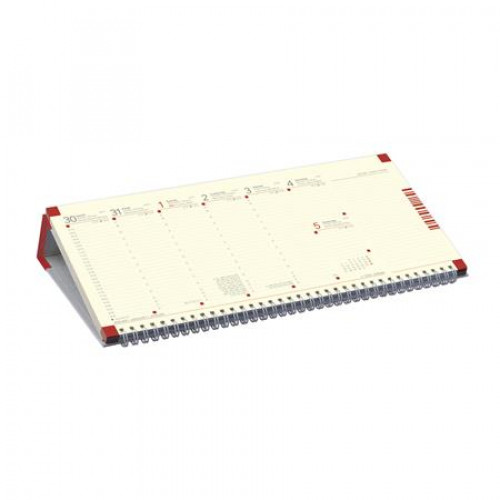 Toptimer Naptár asztali fekvő jegyzetblokkos bordó (2026)